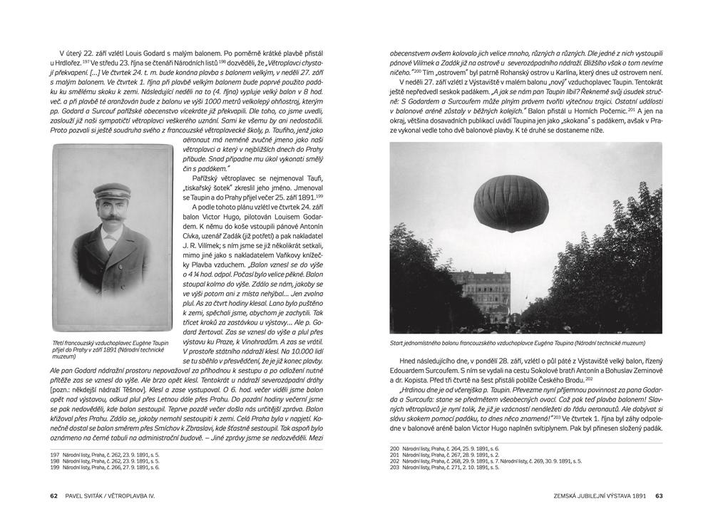 Větroplavba IV. Nejstarší historie létání v českých zemích. Balony byly populární, 1888 až 1905