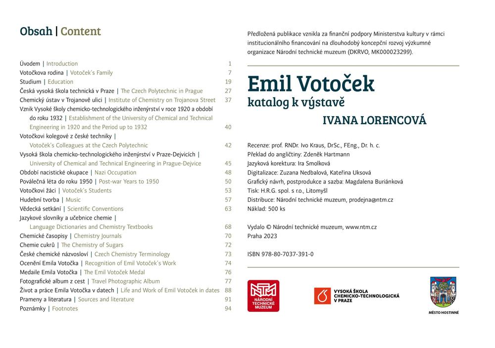 Emil Votoček. Katalog k výstavě